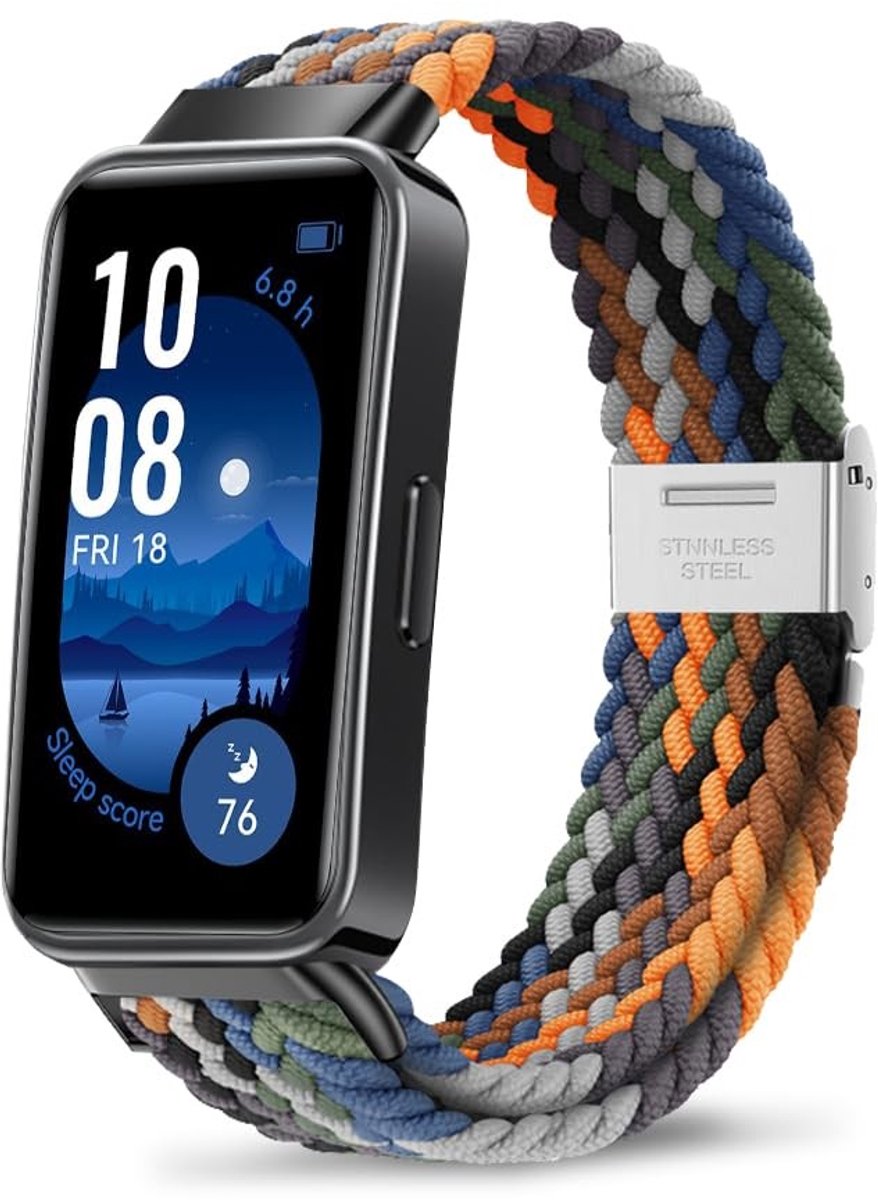 Solidchoice - Gevlochten Nylon Armband voor Smartwatch, Verstelbaar en Comfortabel