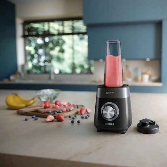 Philips - Blender HR3041/00 - 1.200 Watt - Met To Go Beker en Stamper van Philips — afbeelding 3