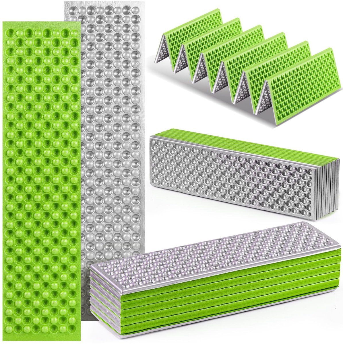 Solidchoice - Ultralichte Vouwmat 180 x 60 cm voor Kamperen