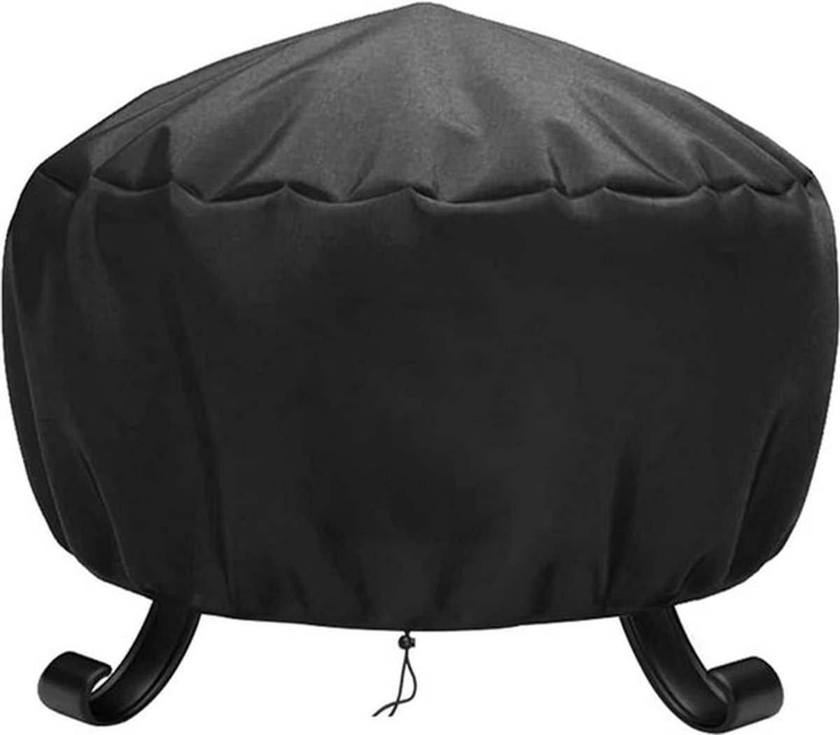 Waterdichte ronde hoes voor haard, weerbestendig en UV-beschermend, 600D Oxford stof, scheurvast, diameter 77 x 31 cm, ideaal voor terras en tuin
