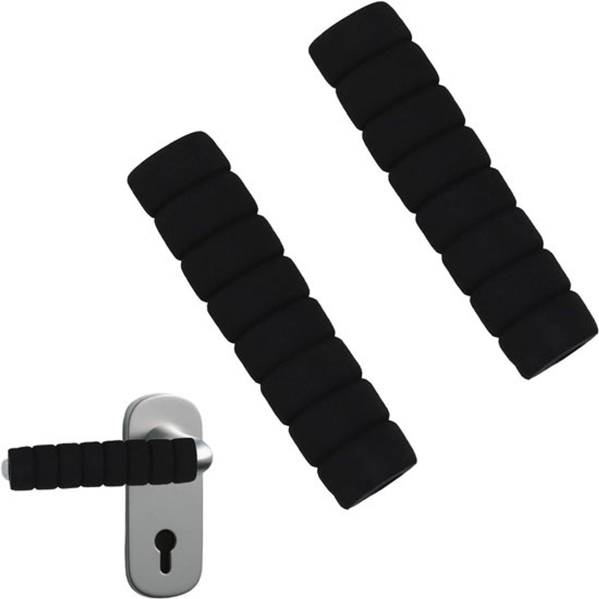 Zachte Schuimrubberen Bescherming voor Deurgrepen - Elastische Beveiliging, Wandbescherming en Stoppers - Set van 2