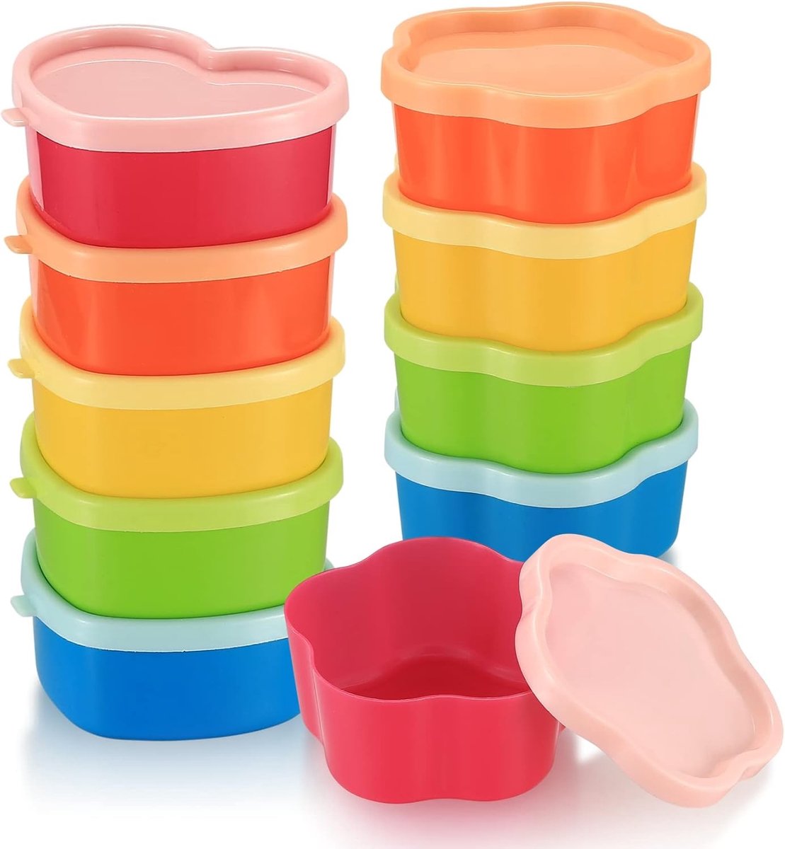 Kleine Vriesdozen - Bloemvormig - 5 Stuks - Duurzaam PP-Materiaal - Voor Voedselopslag