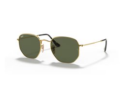 Ray Ban RB3548N 001 Hexagonal Flat Lenses Goud – Metaal – Groen Klassiek G-15 – 51mm