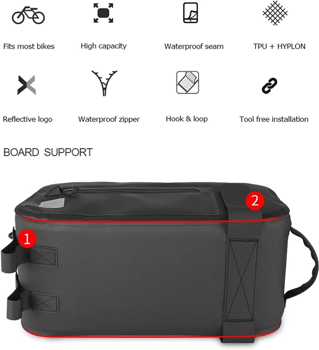 Bicycle Rear Seat Bag Waterproof Bicycle Rear Seat Luggage Bag Suitable for Cycling Bicycle Accessories - ShopVlot