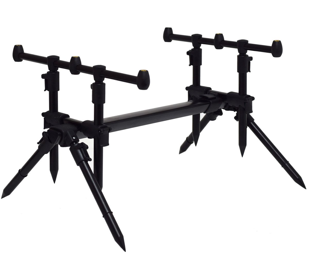 LEEDA Rogue 3-in-1 Rod Pod + draagtas, zwart - ShopVlot