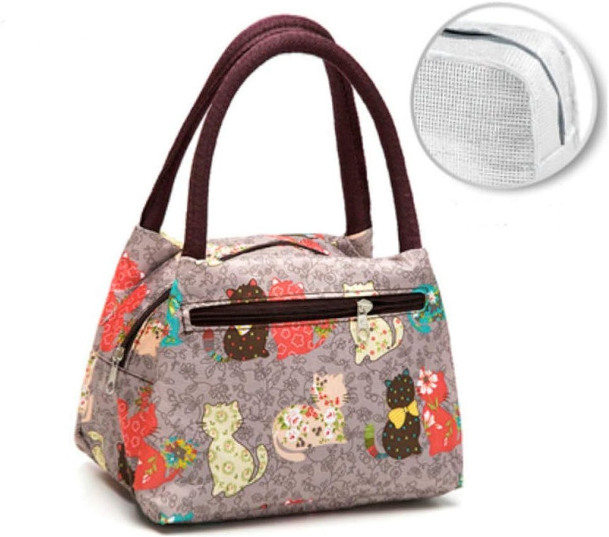 Oxford Portable Lunch Bag Cool Cartoon Print Insulated Food Bags Picnic Lunch Box for Men Women Children Freezer - ShopVlot