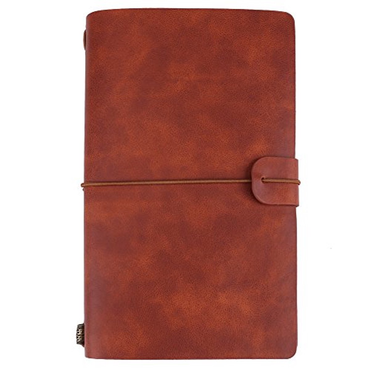 Klassiek reisnotitieboek, PU-leer, gepersonaliseerd dagboek, navulbaar notitieblok voor mannen en vrouwen, 5 kleuren - ShopVlot