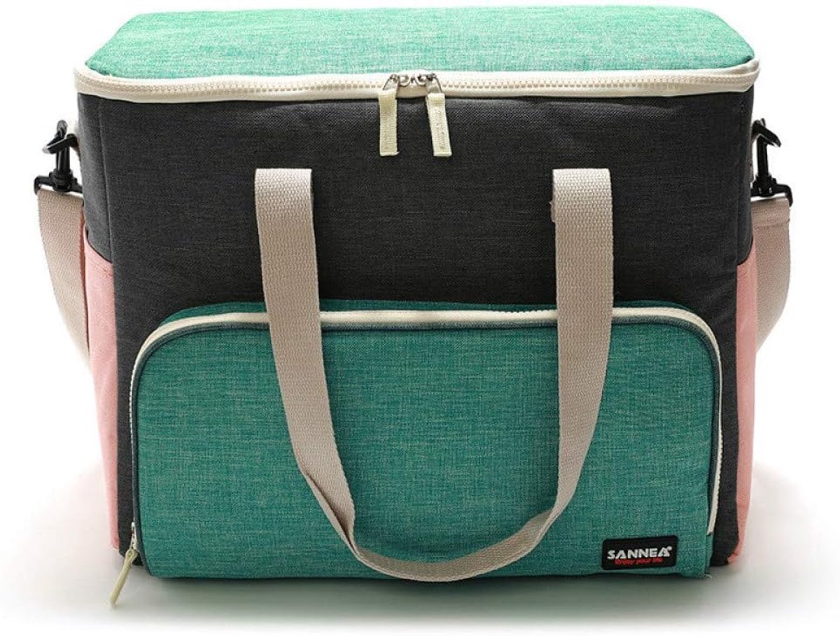 Lunch Box Backpack Freezer New Hand-Held Ice Pack Picnic Bag Outdoor Packer Bag Folded Lunch Bag 42.5 x 22 x 24cm - ShopVlot
