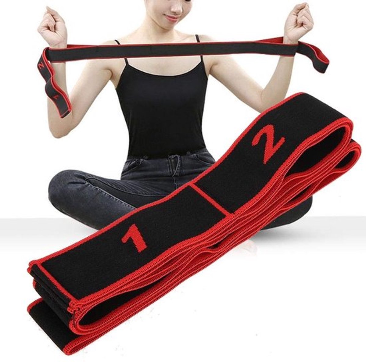 Elastische riem voor yoga - Weerstandsgordel