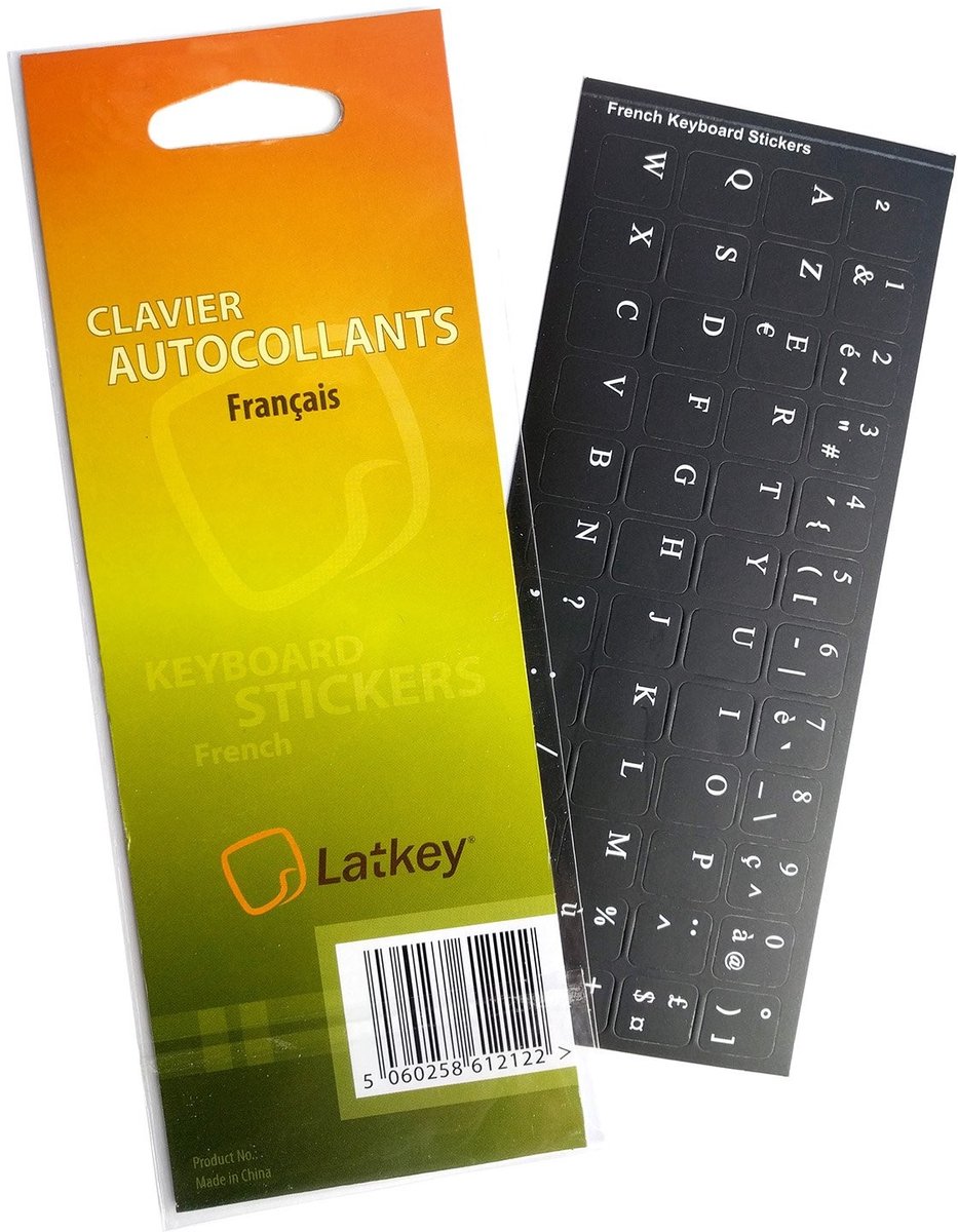 Solidchoice - Franse Toetsenbordstickers voor PC en Laptop