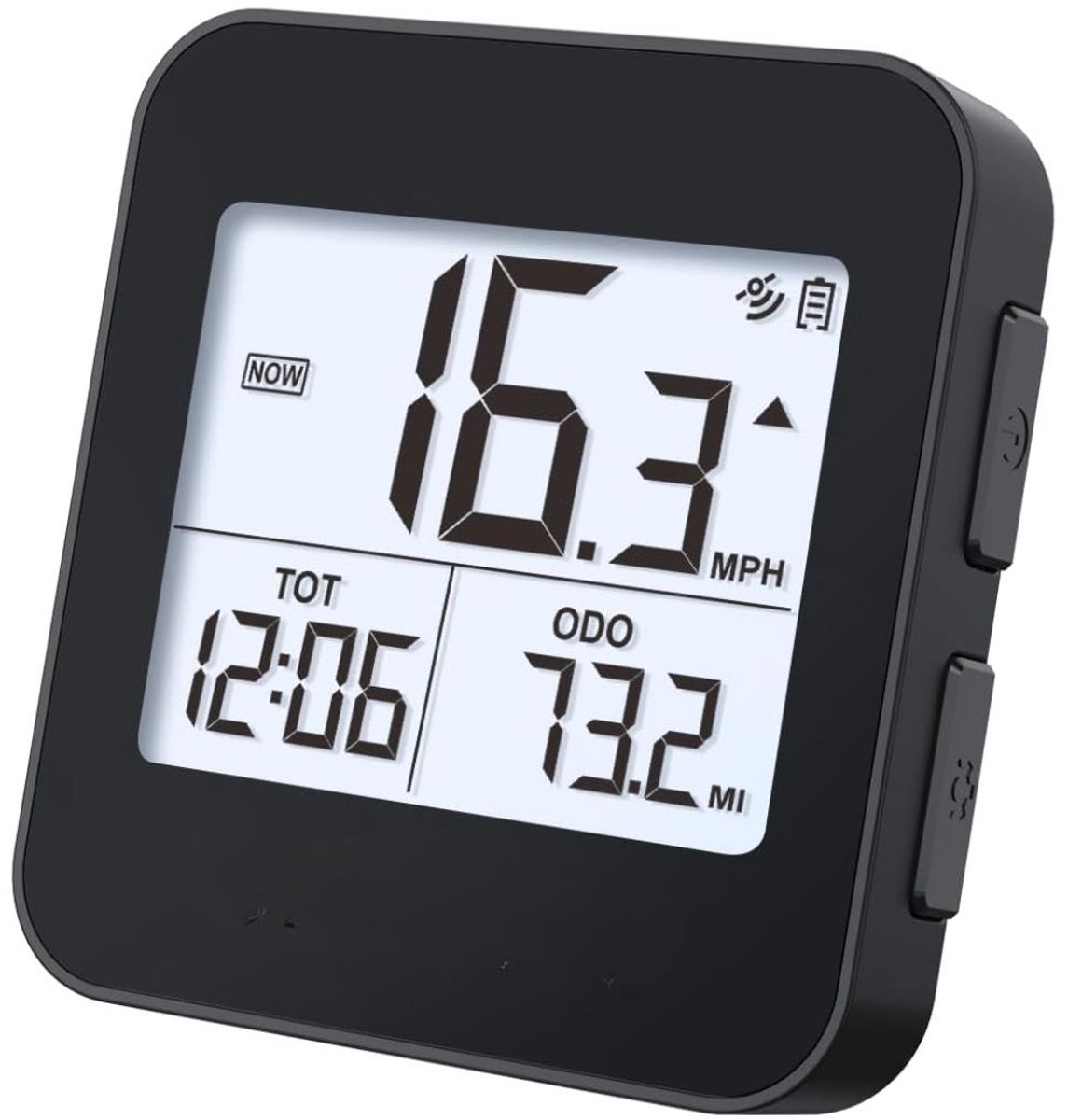 NIVA® Fietscomputer - Fiets Snelheidsmeter - Fietscomputers - Fietscomputer Draadloos - Zwart - 6cm x 2cm x 6cm