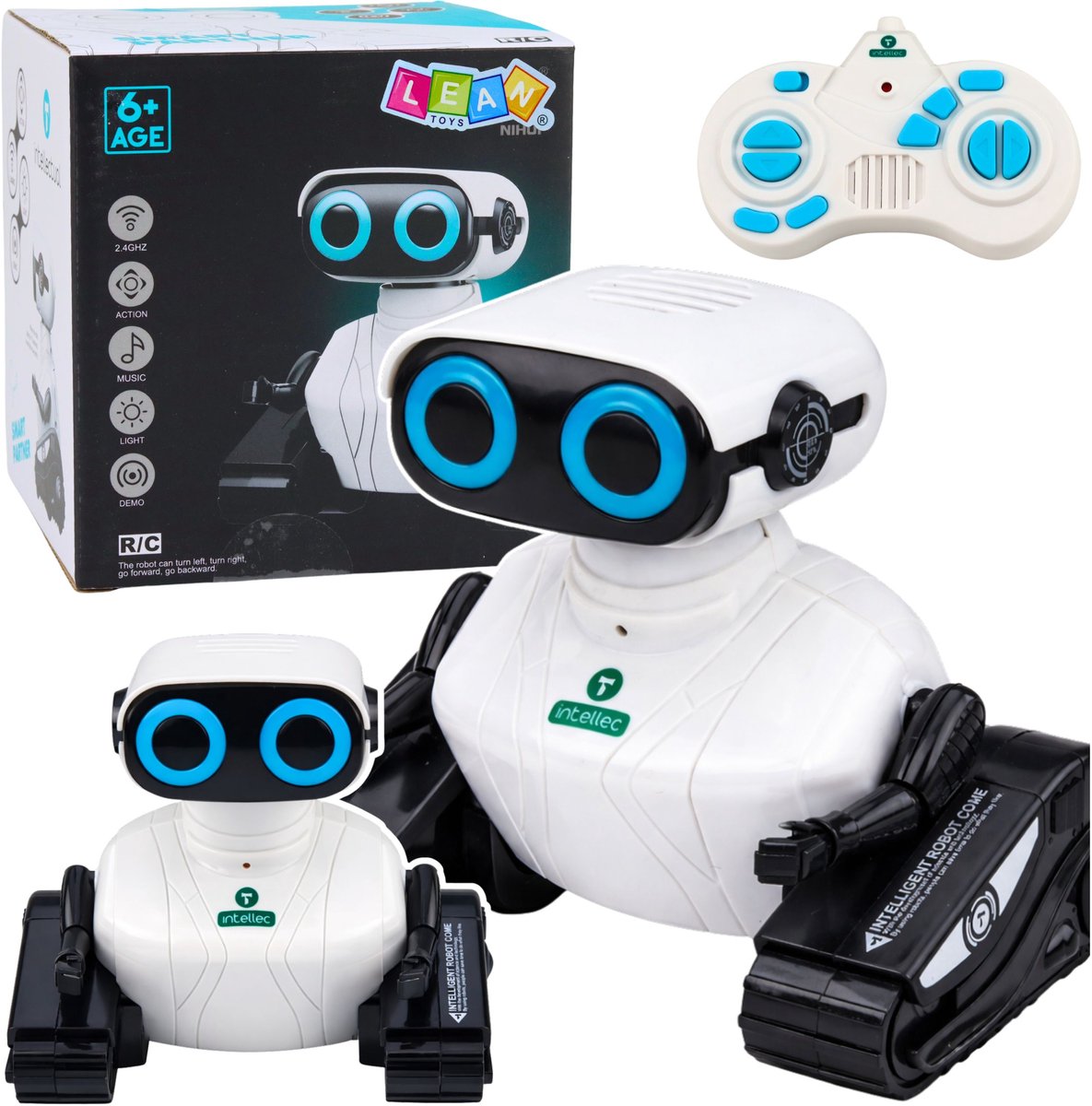 Intelligente op afstand bestuurbare robot op tracks Rc danst en beweegt