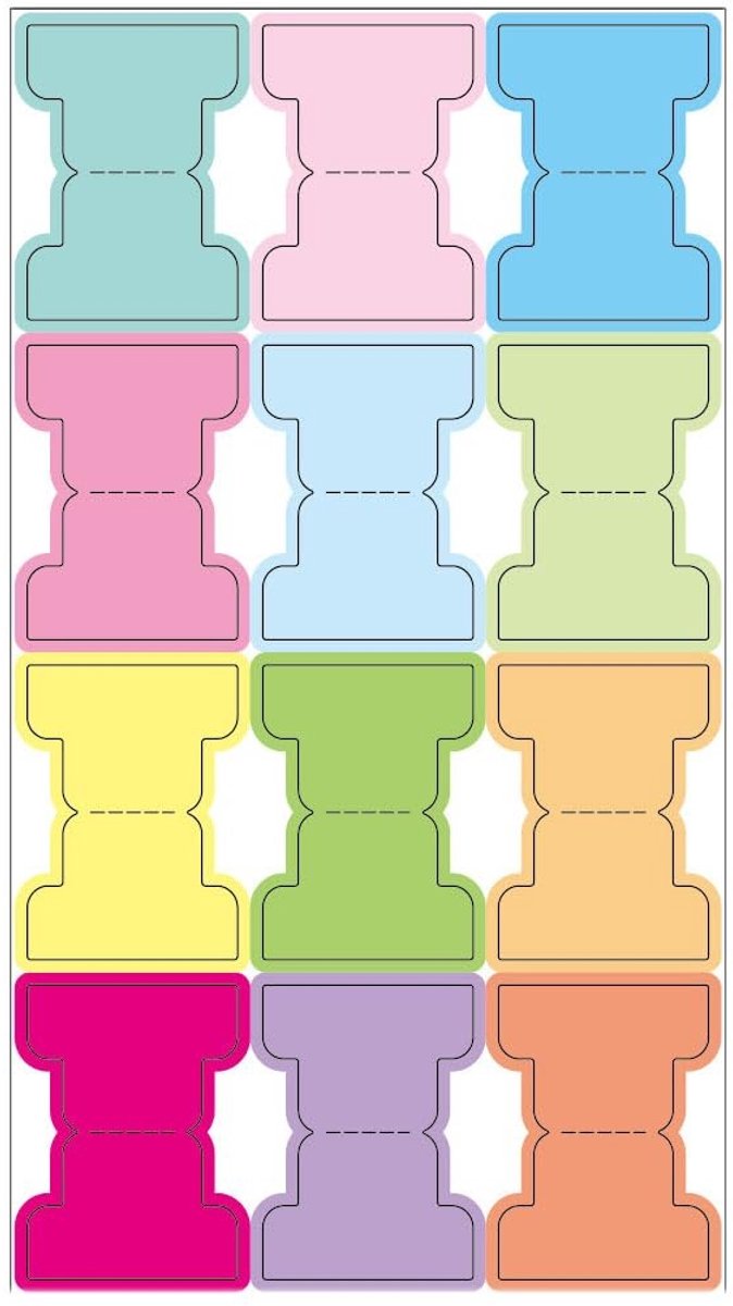 Solidchoice - Zelfklevende Indextabs voor Notitieboeken en Planners