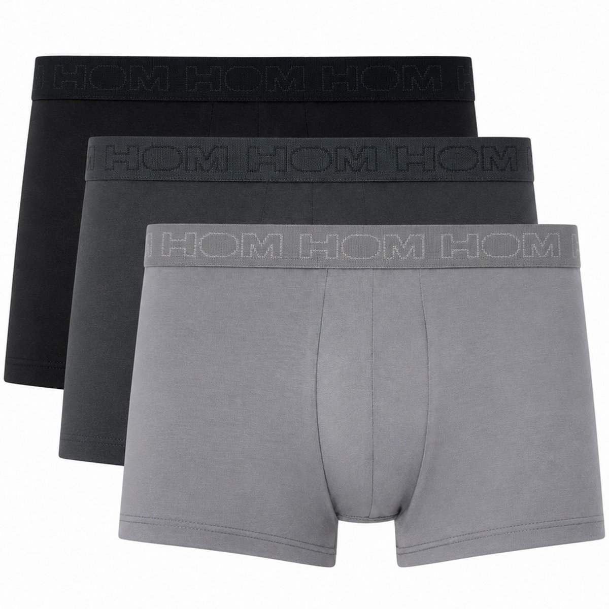 HOM - Armand Boxer briefs 3pack - Anthracite/Grijs/Black - mannen - S