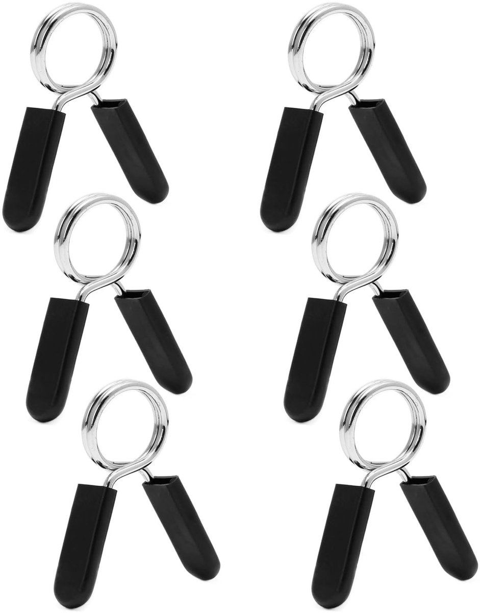 Solidchoice - Set van 6 Dumbbell Bar Spring Clasps voor Gewichtheffen