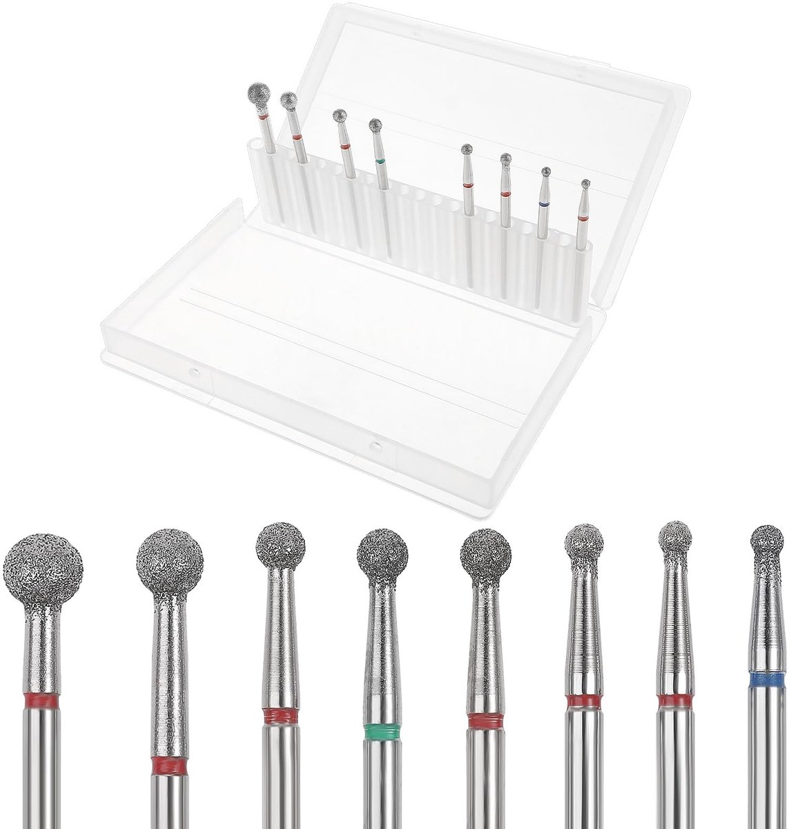 Solidchoice - Set van 8 Nageldrill Bits voor Professionele Manicure