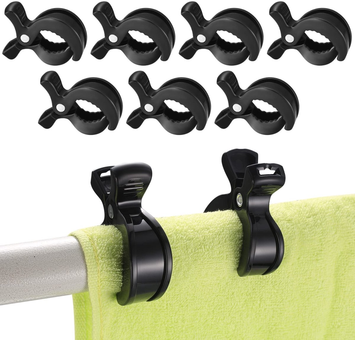Solidchoice - 9 Stuks Kinderwagen Clips voor Speelgoed en Zonnescherm
