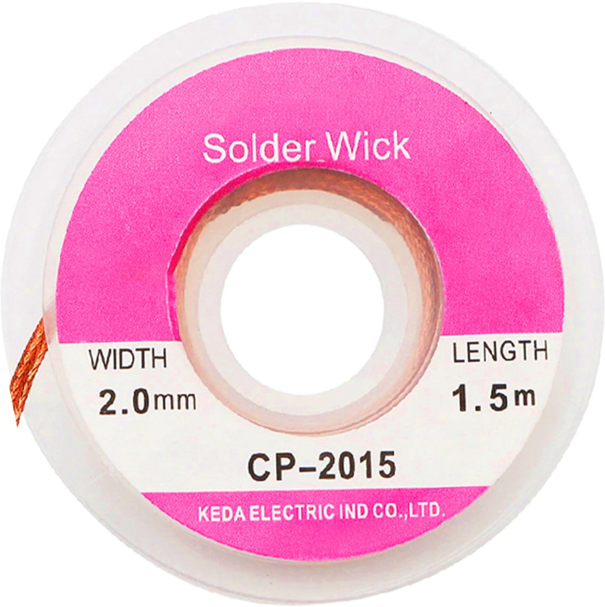 Solidchoice - Retoo Desoldering Tape 2 mm - Pure Koper Ontluchtingsdraad voor Solderen