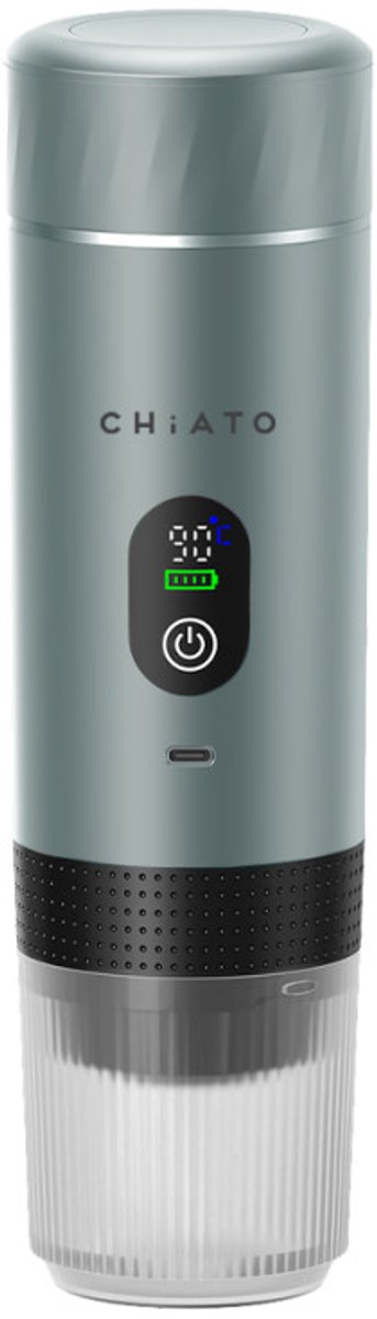 CHiATO brewPLAY Smart Draagbaar espresso apparaat – Grijs