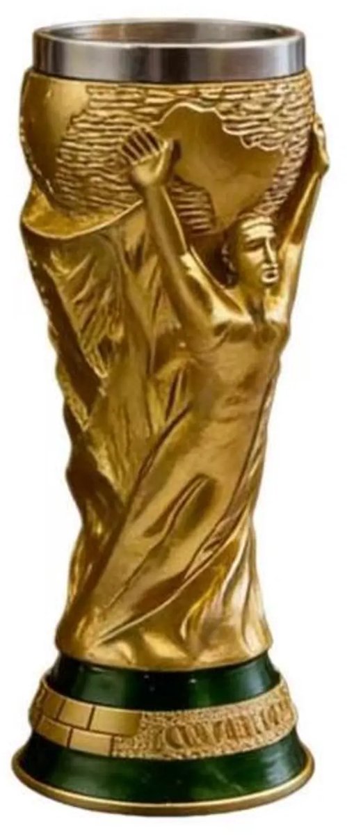 2026 WK Mok 300 ml – Voetbal Mok van Roestvrij Staal – Koud- en Hittebestendig – Wereldcup Trofee Mok voor Mannen, Voetbalfeest, Koffie, Thee en Dranken
