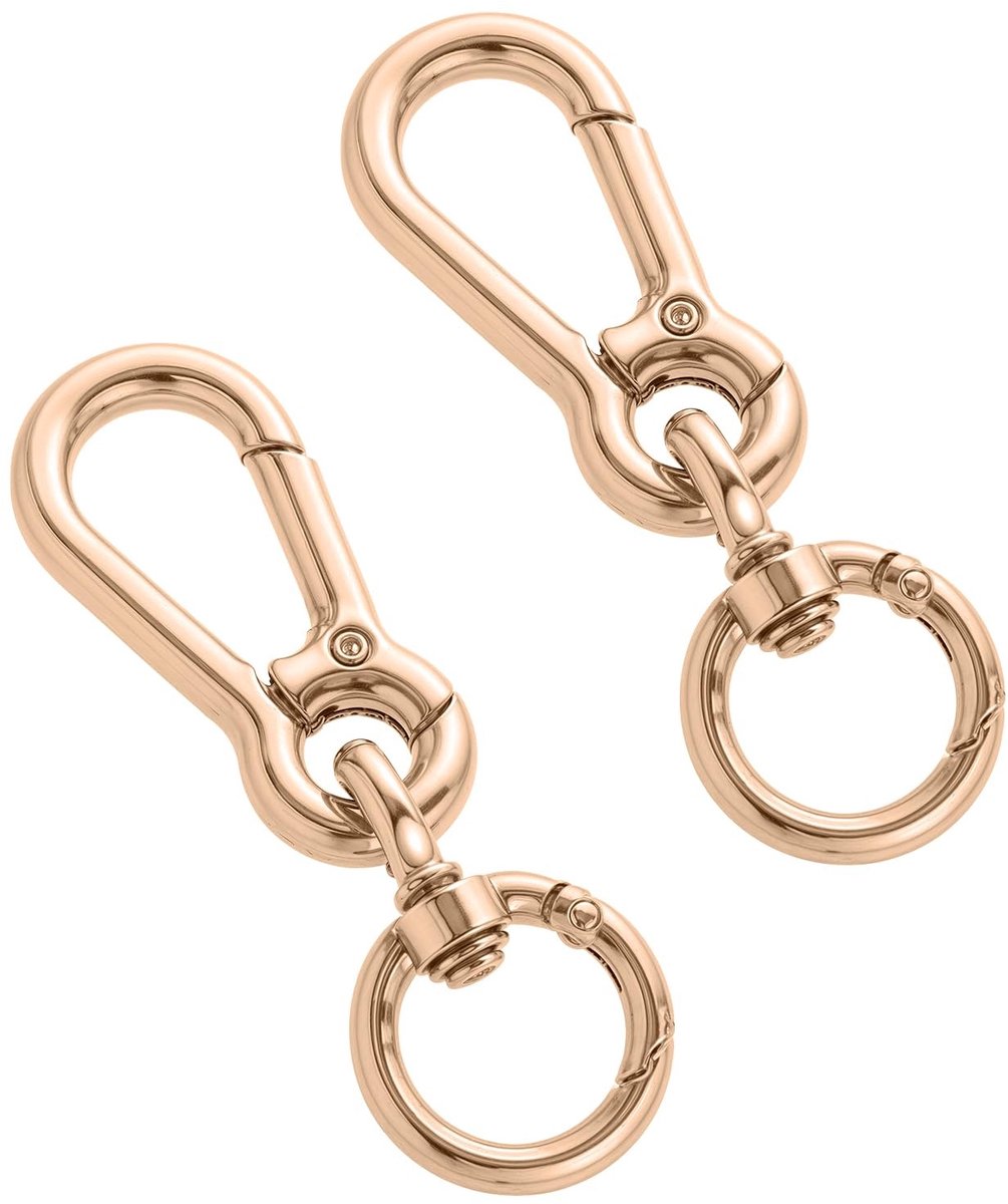 Solidchoice - Set van 2 Rotating Carabiner Haken van Metaal