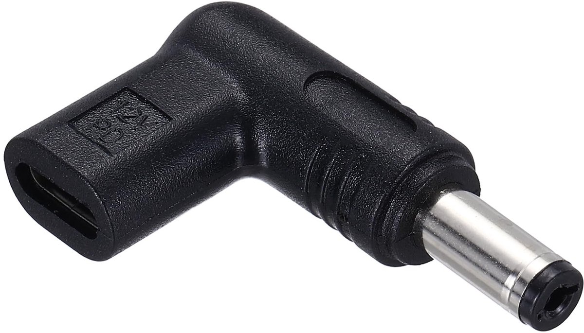 Solidchoice - USB 3.1 Type-C naar DC Male Adapter - 12V Type C naar DC5521 Adapter