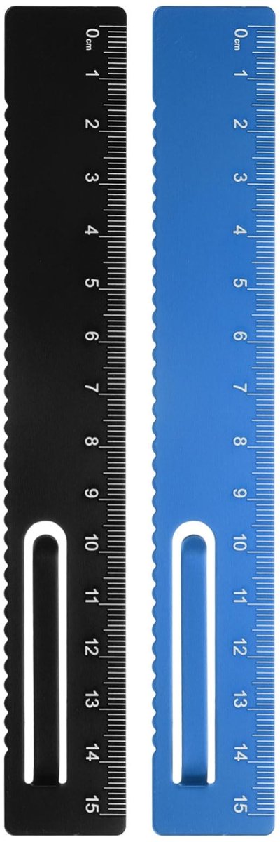 Solidchoice - Set van 2 Aluminium Linialen voor Meten en Bookmarking