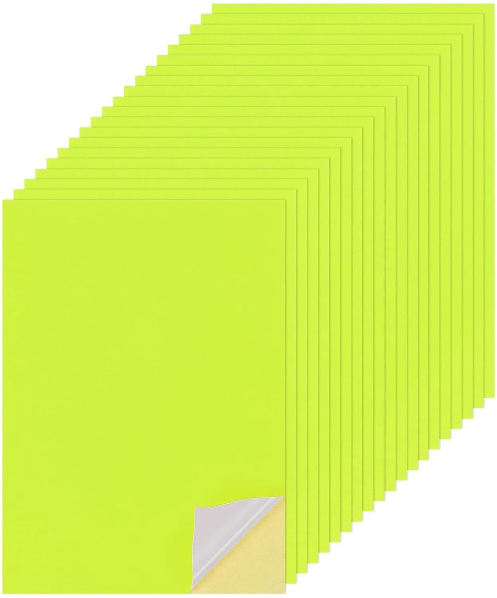 Solidchoice - Set van 25 Zelfklevende Stickers op A4 Papier