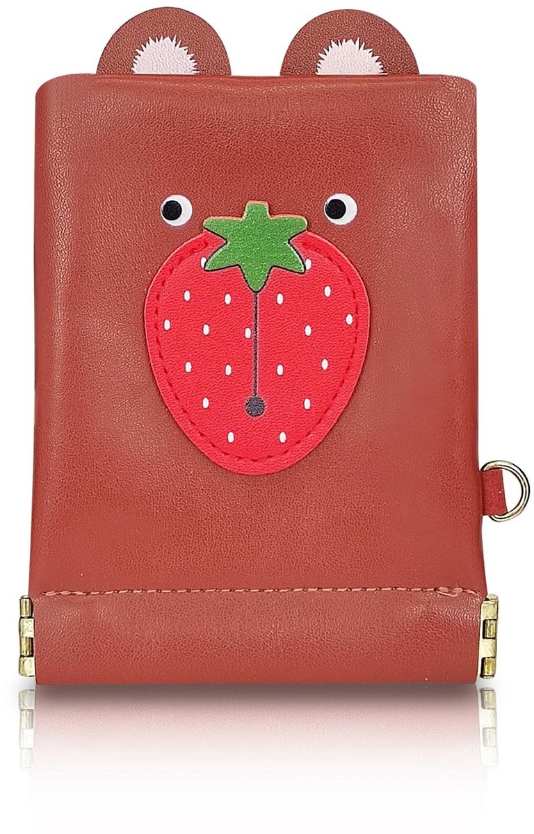 Solidchoice - Kleine Damesportemonnee met Creatief Fruit en Dierenthema