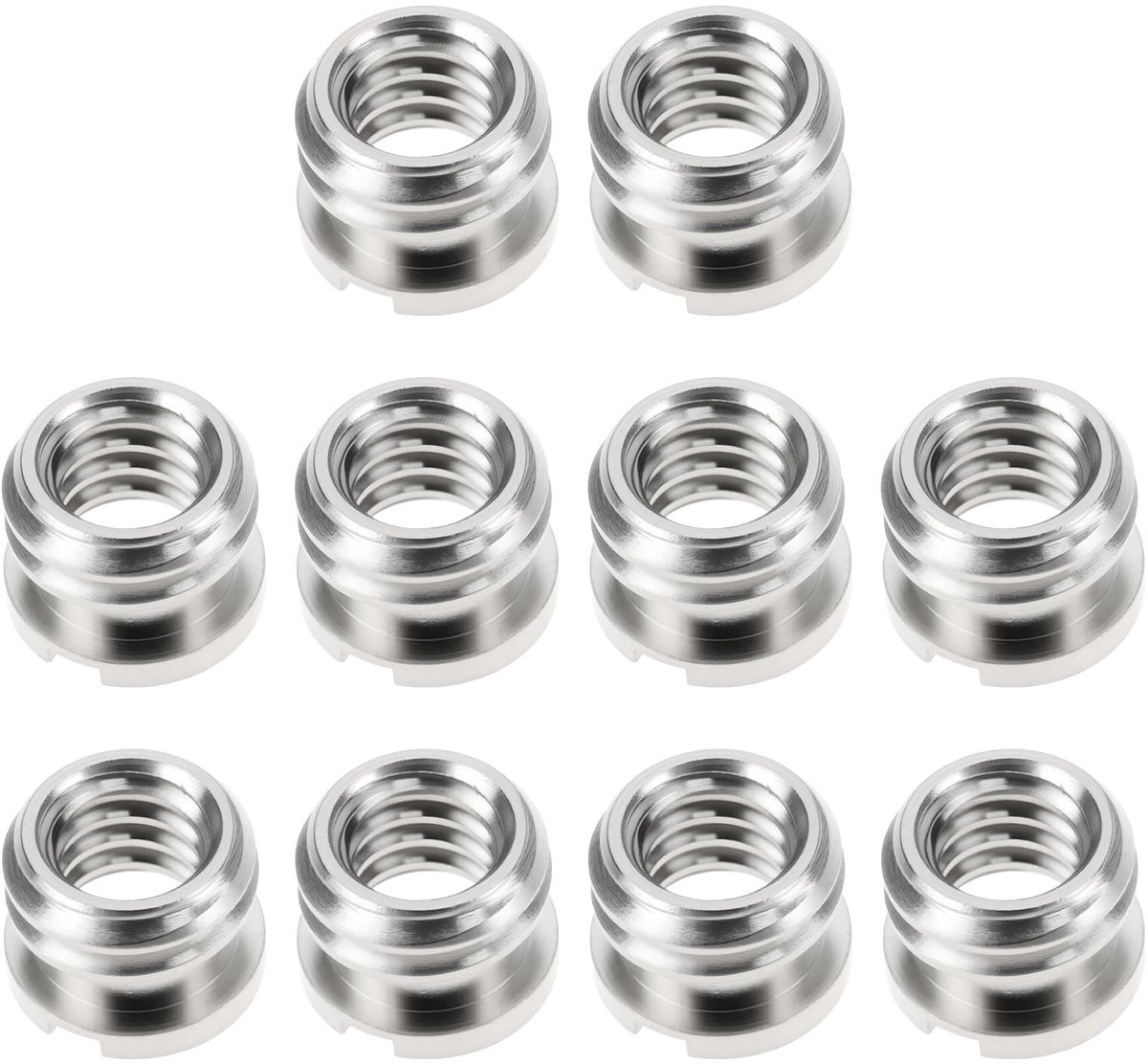 Solidchoice - 10 stuks 1/4" naar 3/8" Camera Statief Schroef Adapter Draad Converter