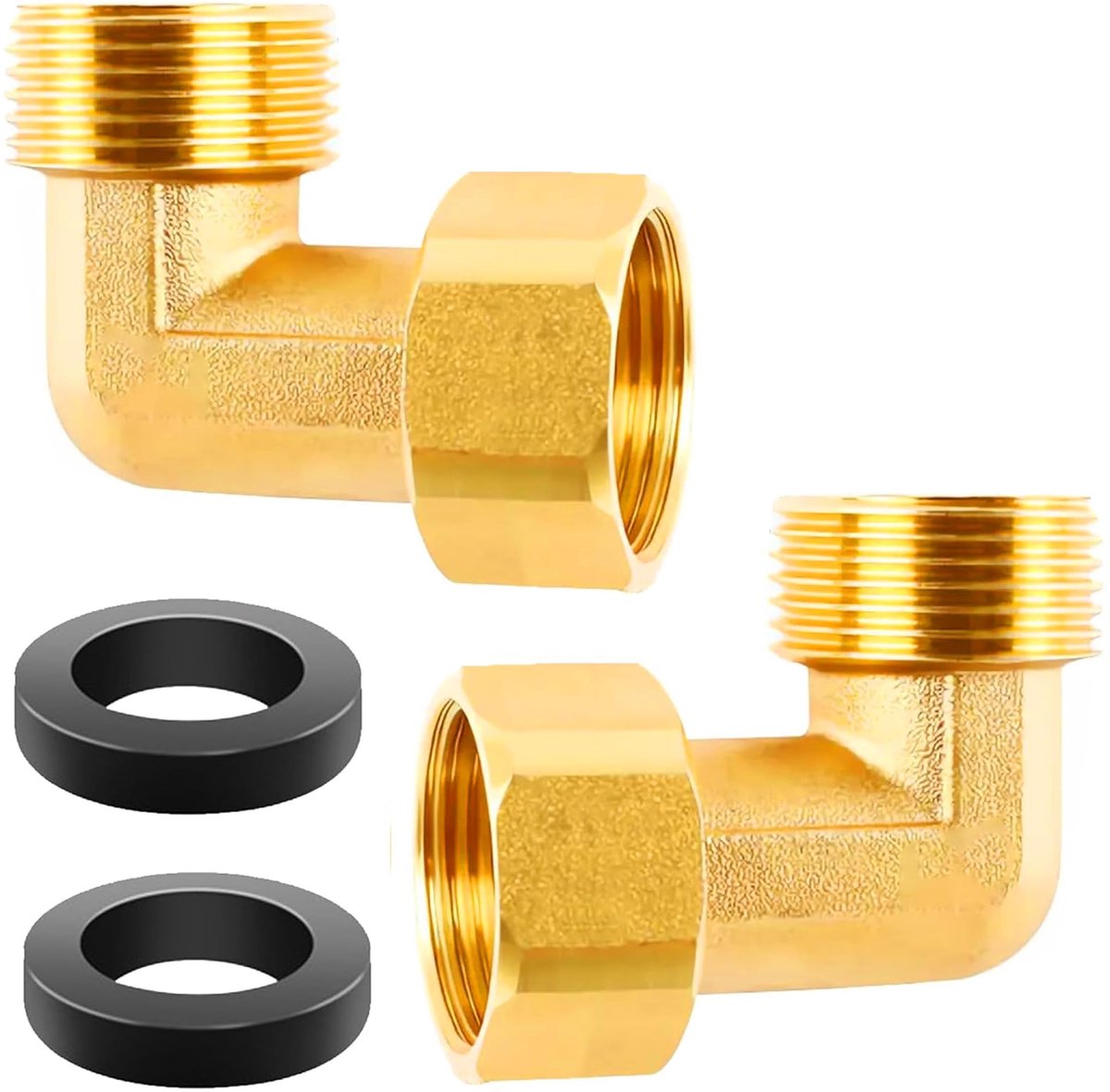 Solidchoice - 2 Stuks Messing Beweegbare Fitting voor Waterinstallaties