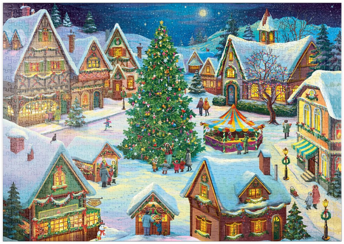 Solidchoice - MyPuzzle Christmas Magic In The Village - Premium 1000 Stukjes Puzzel