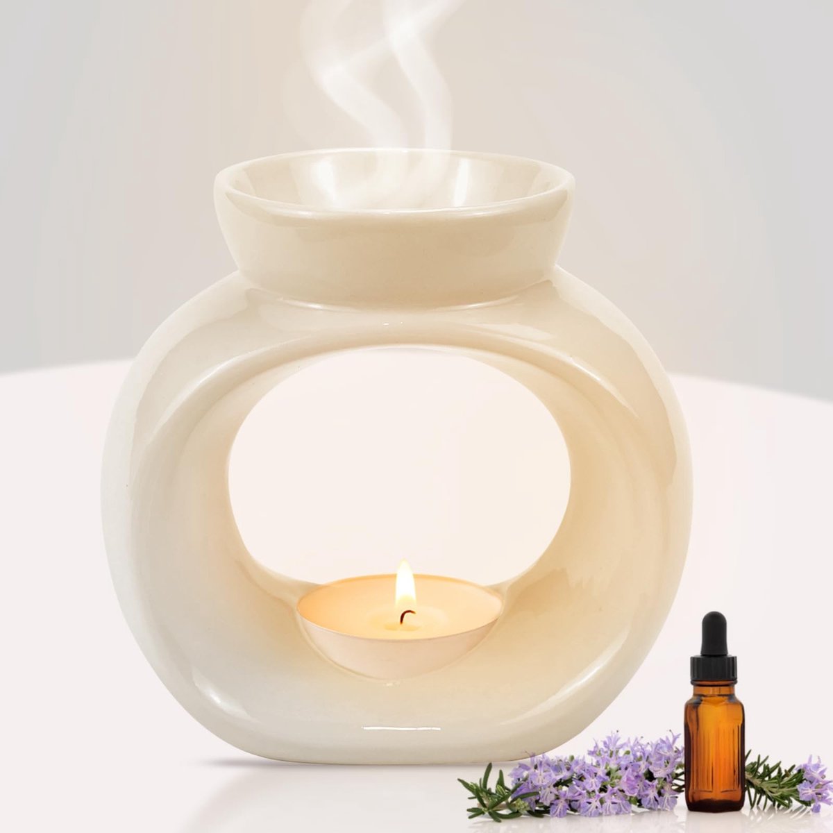 Solidchoice - Keramische Aroma Lamp voor Geuren en Scented Wax