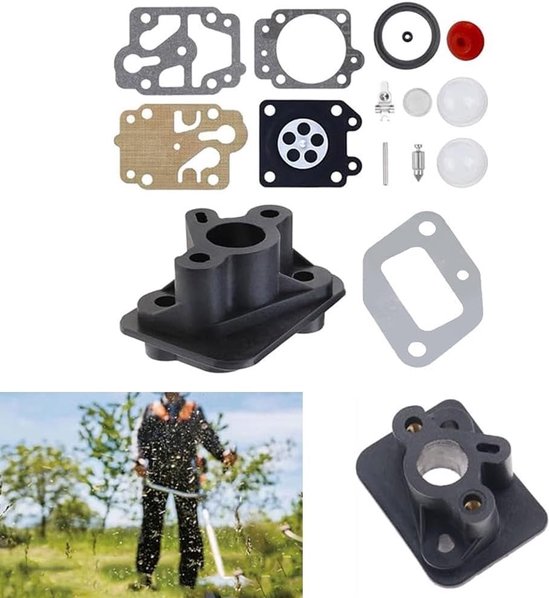 Carburateur Reparatieset - Motor Onderdelen - Buitenapparatuur Onderhoud - Universele Compatibiliteit - 5 x 5 x 3 cm - Zwart — afbeelding 3
