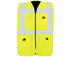 Korntex Padded Comfort Executive Safety Vest Wismar CO² Neutral KX165 - Signal Yellow - 4XL