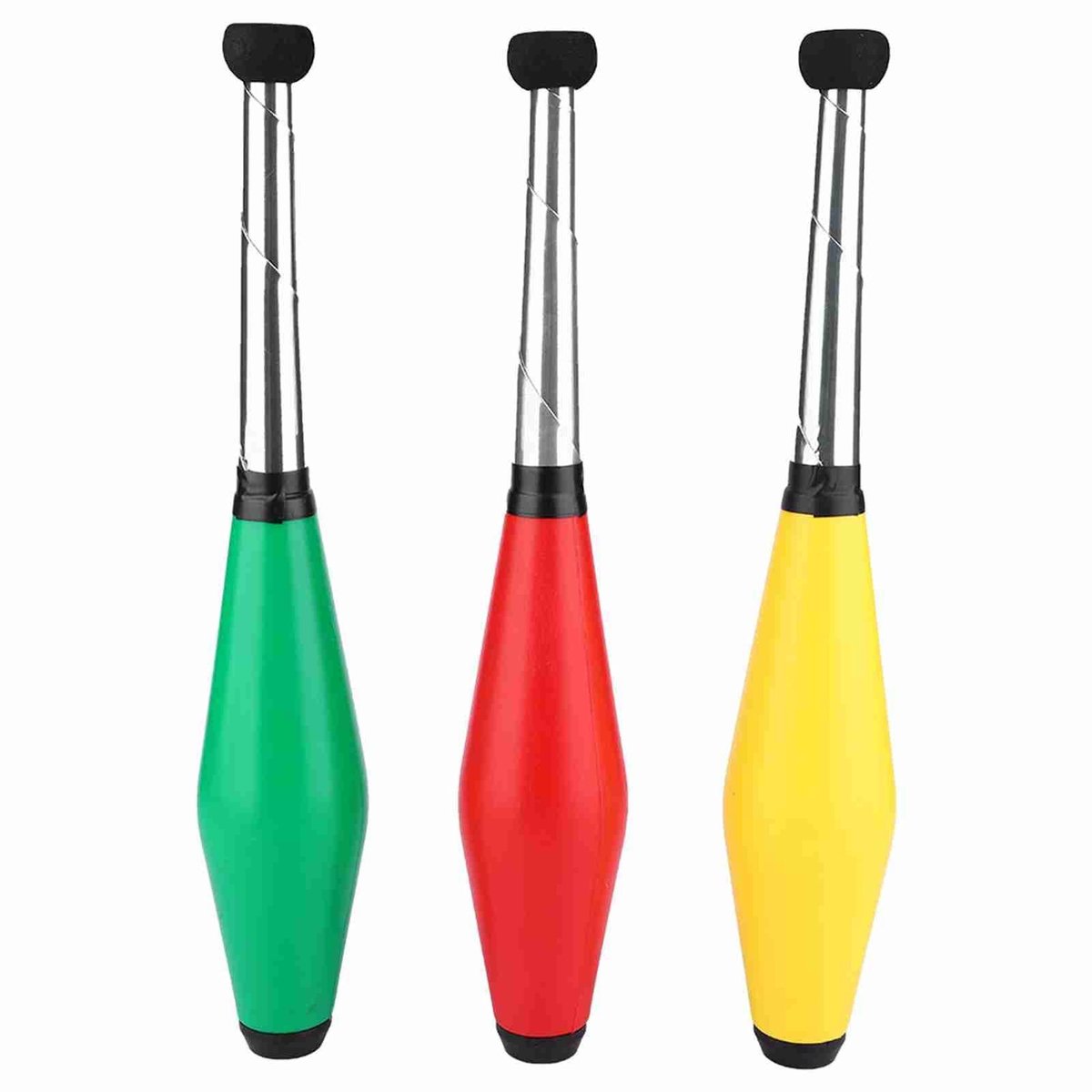 Dailygoods- Jongleerclubs 3-delig juniorformaat - Ultralicht - Niet-giftig - Voor kinderen - Voor binnen/buiten - Hoogwaardige materialen - Jongleeraccessoires