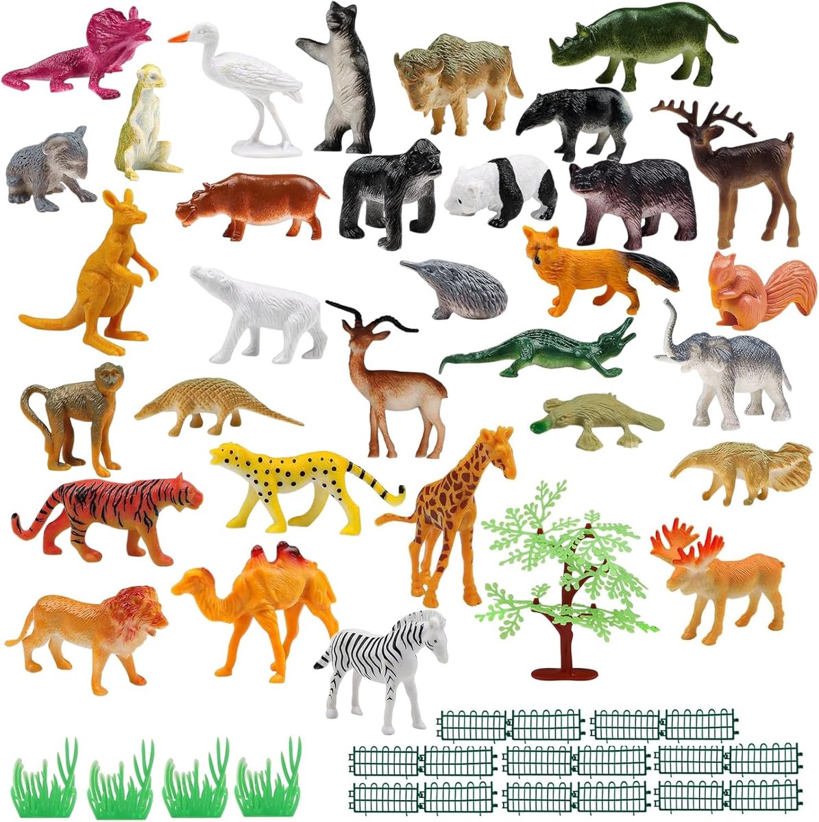 Dieren Figuren set,Boederijdieren Realistisch,Plastic Dieren Boerderij,Zoo Animals Figures