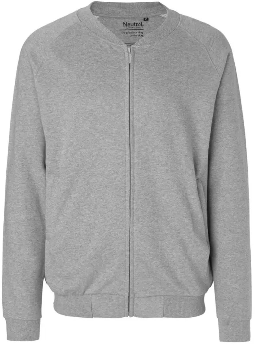 Neutral Unisex Jacket With Zip NE73501 Sport Grijs