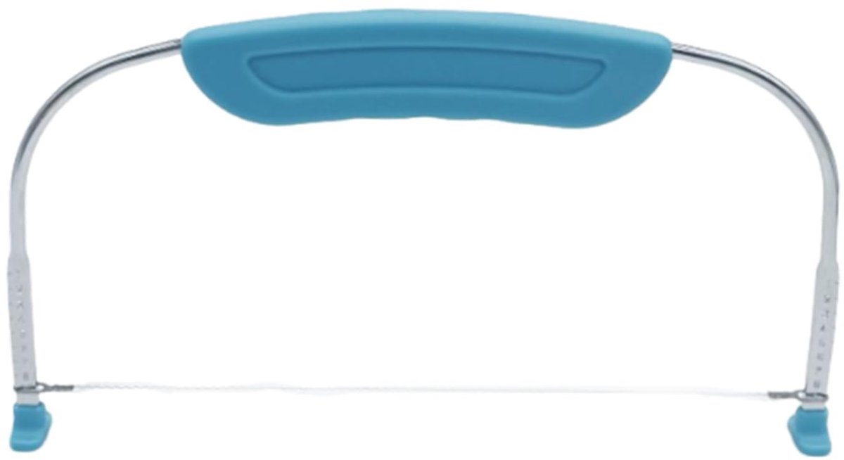 Dailygoods - Taartsnijder 28 cm x 16 cm, taartbodemsnijhulp, roestvrij staal, in hoogte verstelbaar, taartzaag voor het gelijkmatig snijden van taartbodems