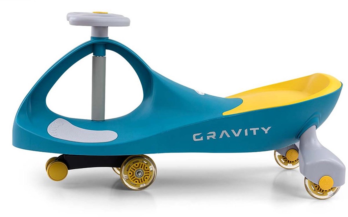 Milly Mally Gravity loopauto met LED-wielen - Wiggle car