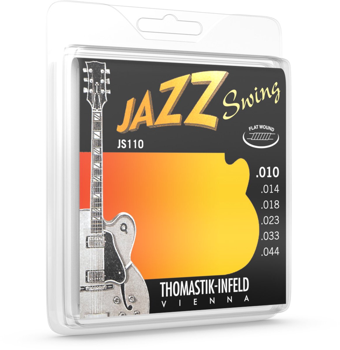 Thomastik JS110 E-snarenset 010-014-018-023-033-044 Jazz Swing Flat wound