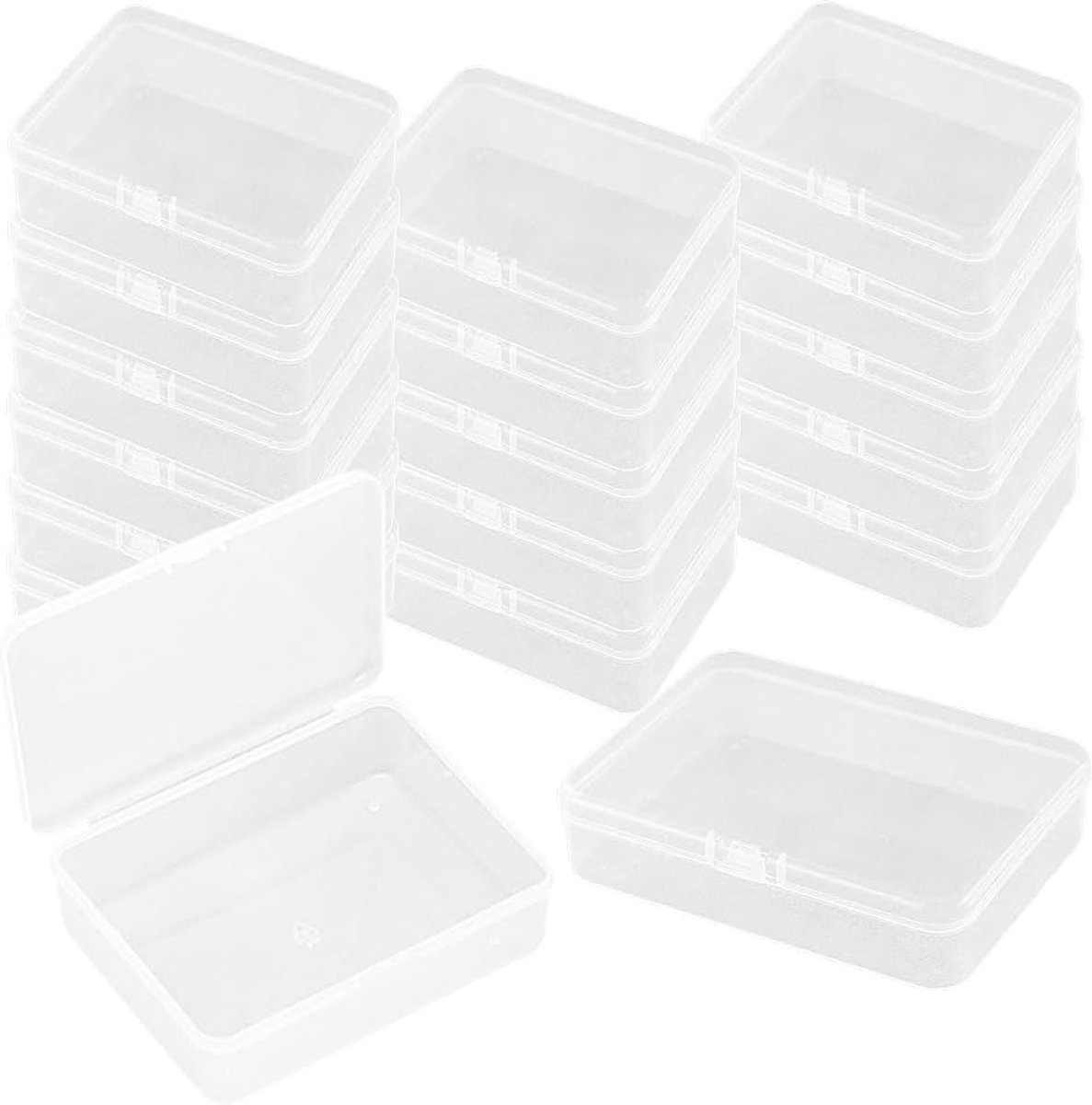 Opbergdozen Doorzichtig plastic met Deksel Box,Kleine kraal Organisatoren en opslag,Transparante Dozen,Organisatoren Box,voor het opbergen van sieraden, handwerk, kralen en kleine voorwerpen