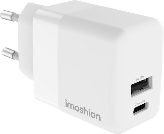 iMoshion USB C / USB A Snellader 20 Watt