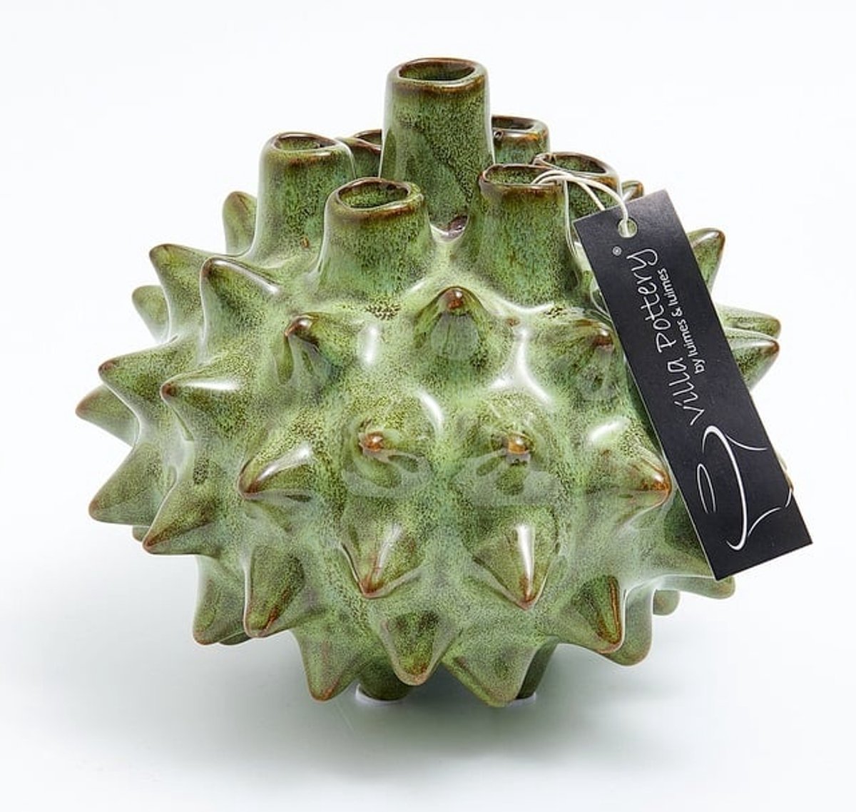 Villa Pottery Pickle vaas Groen 17x17x14,5 blauw
