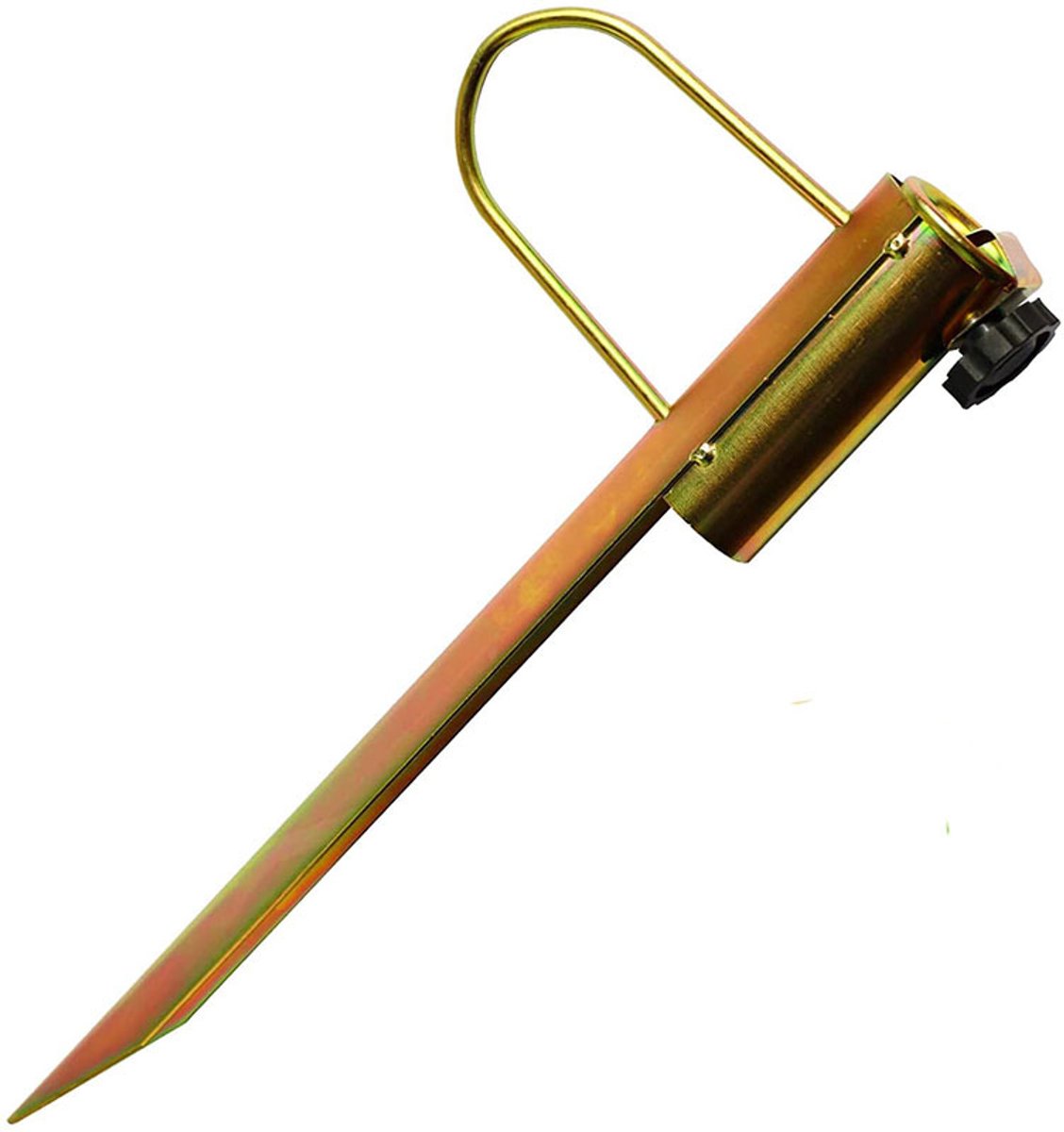 Parasolvoet - parasolhouder - Parasolstandaard - Buitenparasolvoet - Strandparasolhouder - Tuinparasolstandaard - Grote parasolvoet - Goud - IJzer - 41.5 cm