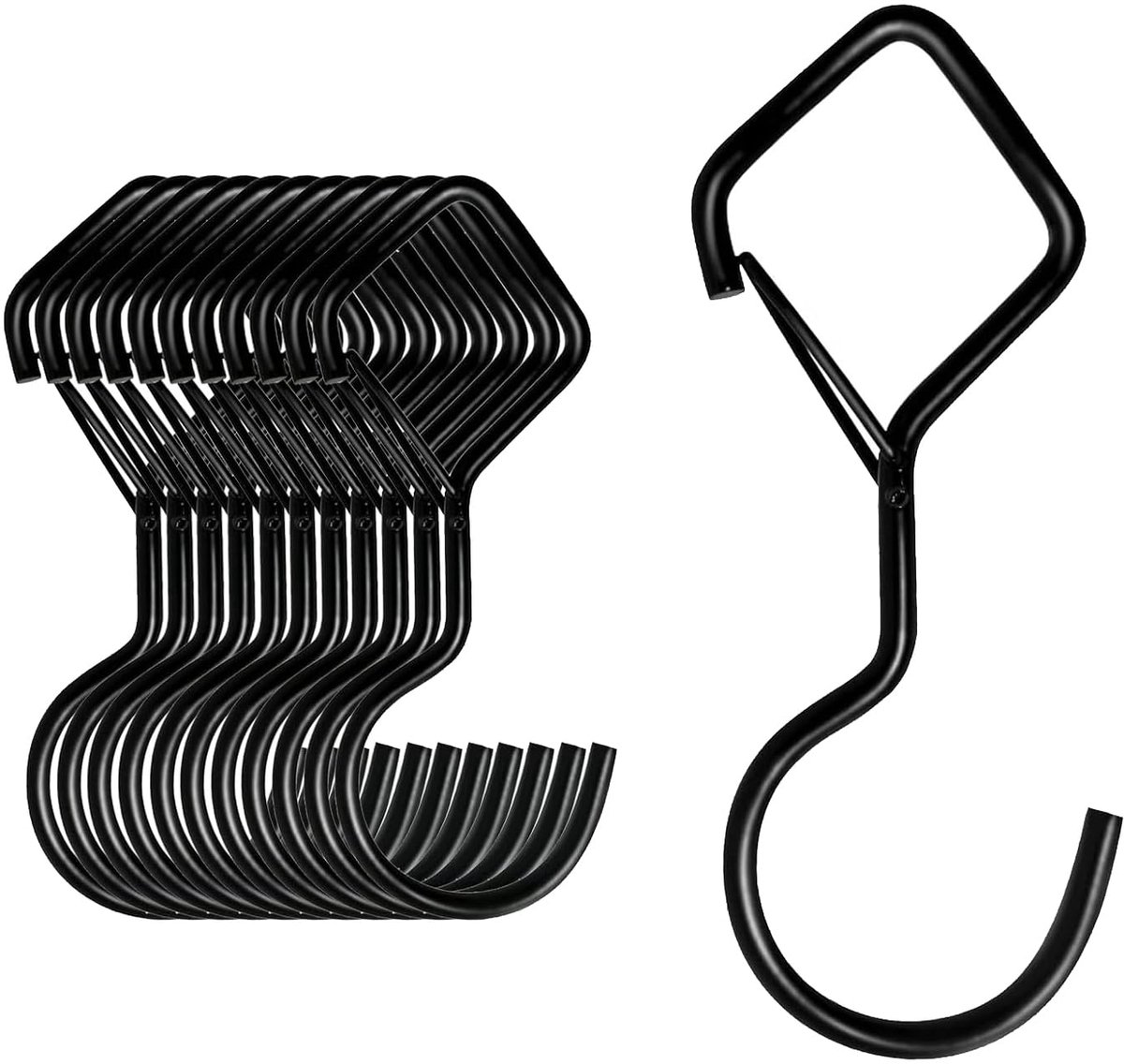 Haken met veiligheid, om op te hangen voor kledingstang in keuken, werkplaats, badkamer, tuin, slaapkamer, buiten