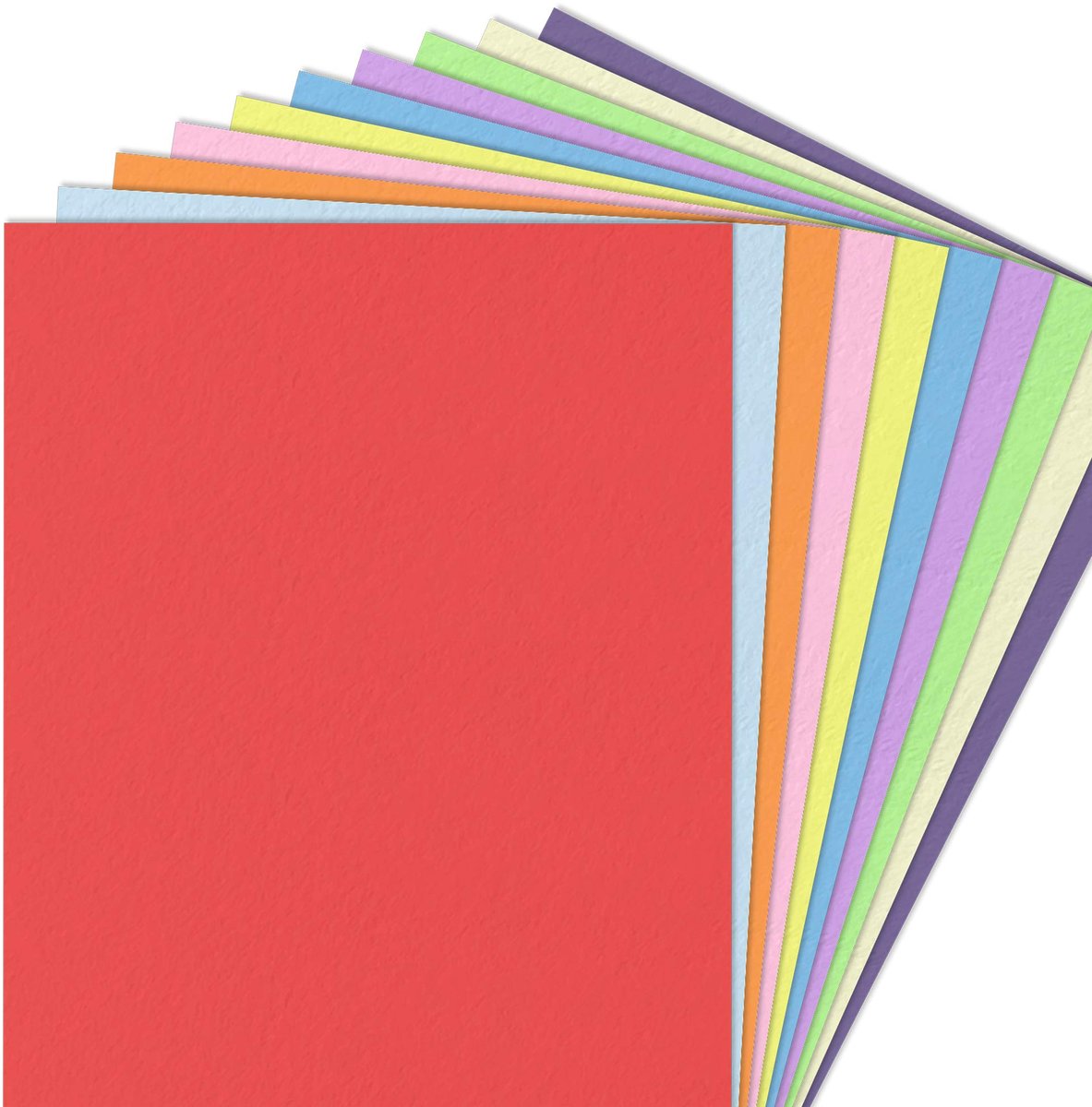 10 Kleuren, 100 Vellen - A4 120 g/m² Gekleurd Papier voor Kunst/Printen/Tekenen/Knutsel
