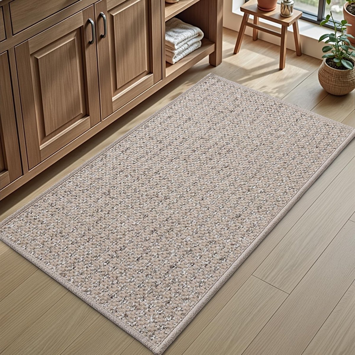 Antislip Badmat 60 x 110 cm - Absorberend en Sneldrogend Badtapijt voor Badkamer en Douche