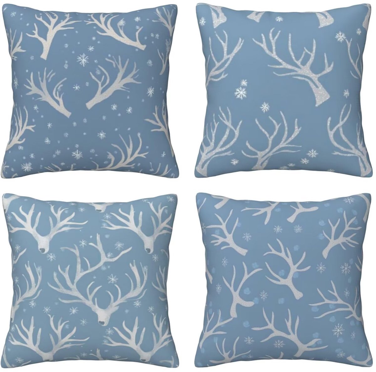 Set van 4 kussenslopen, 65 x 65 cm, hout, kussenslopen, fluweel, zacht, groot, ademend, dubbelzijdig, bankkussen, vierkant, decoratie voor bed, auto, huis, woonkamer, bank, stoel, slaapkamer, F8355