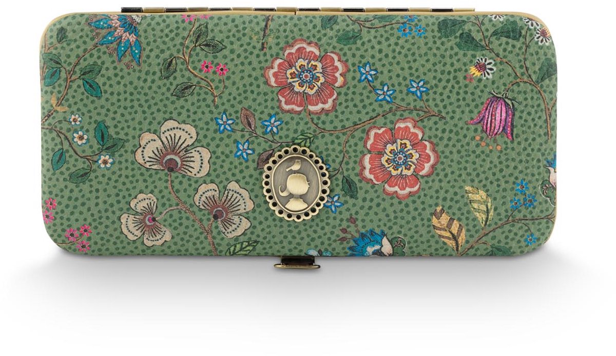 Pip Studio - Manicureset - Flora Bangalore Mini - Groen - 15x2x7,5cm